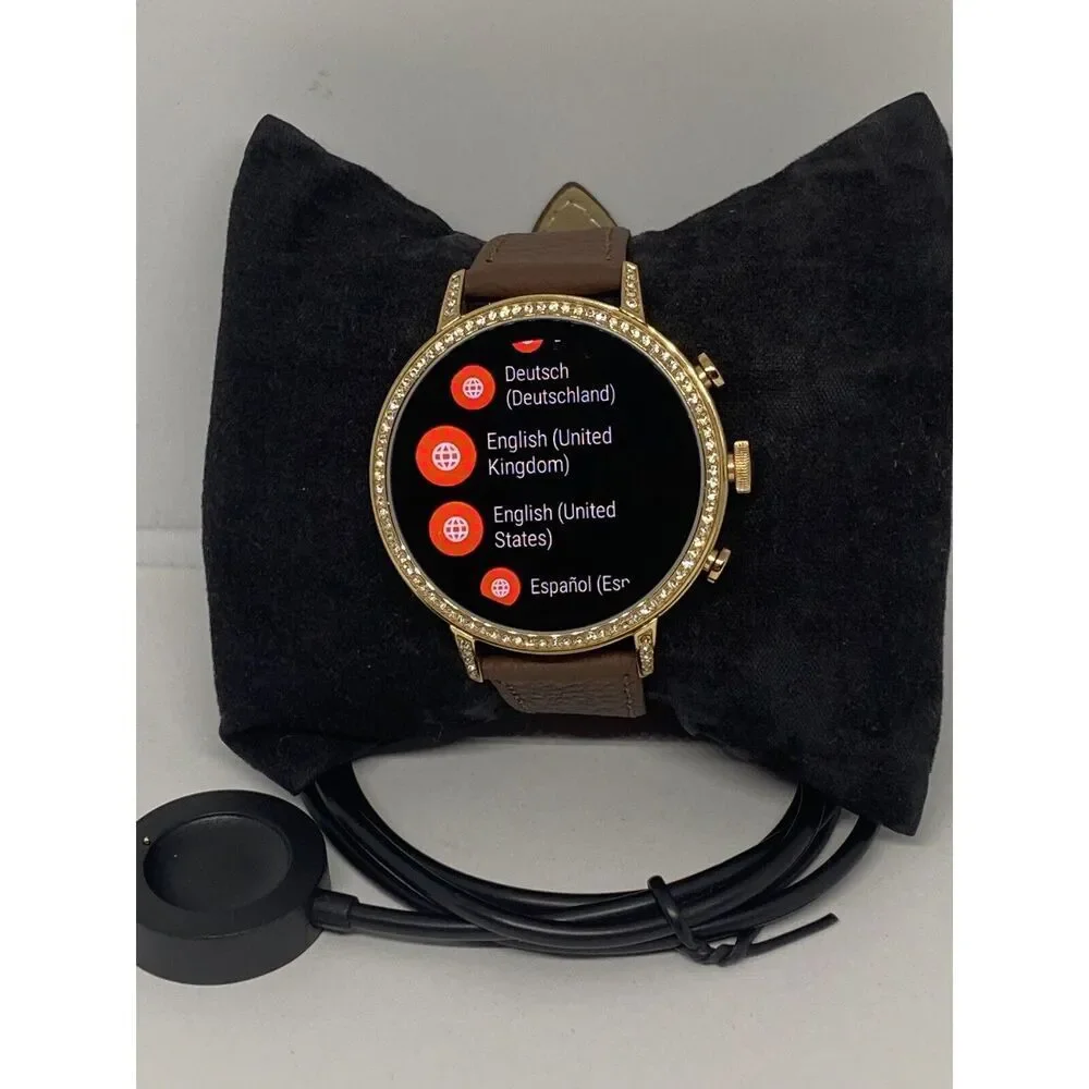 Fossil Gen 4 Authentic Digital Dial Smart Watch Custom Band FTW6015 AB373